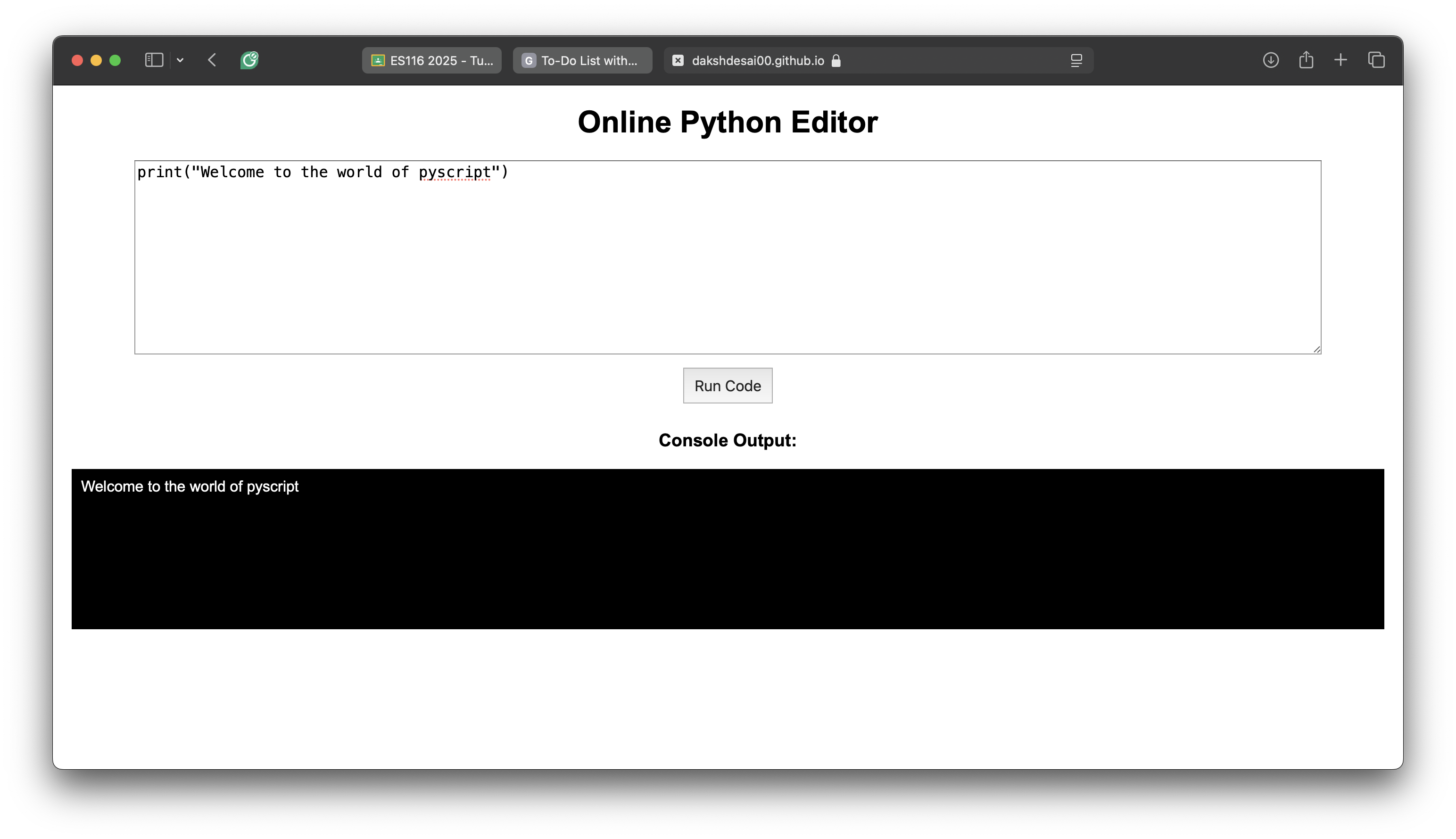 Python Code Editor