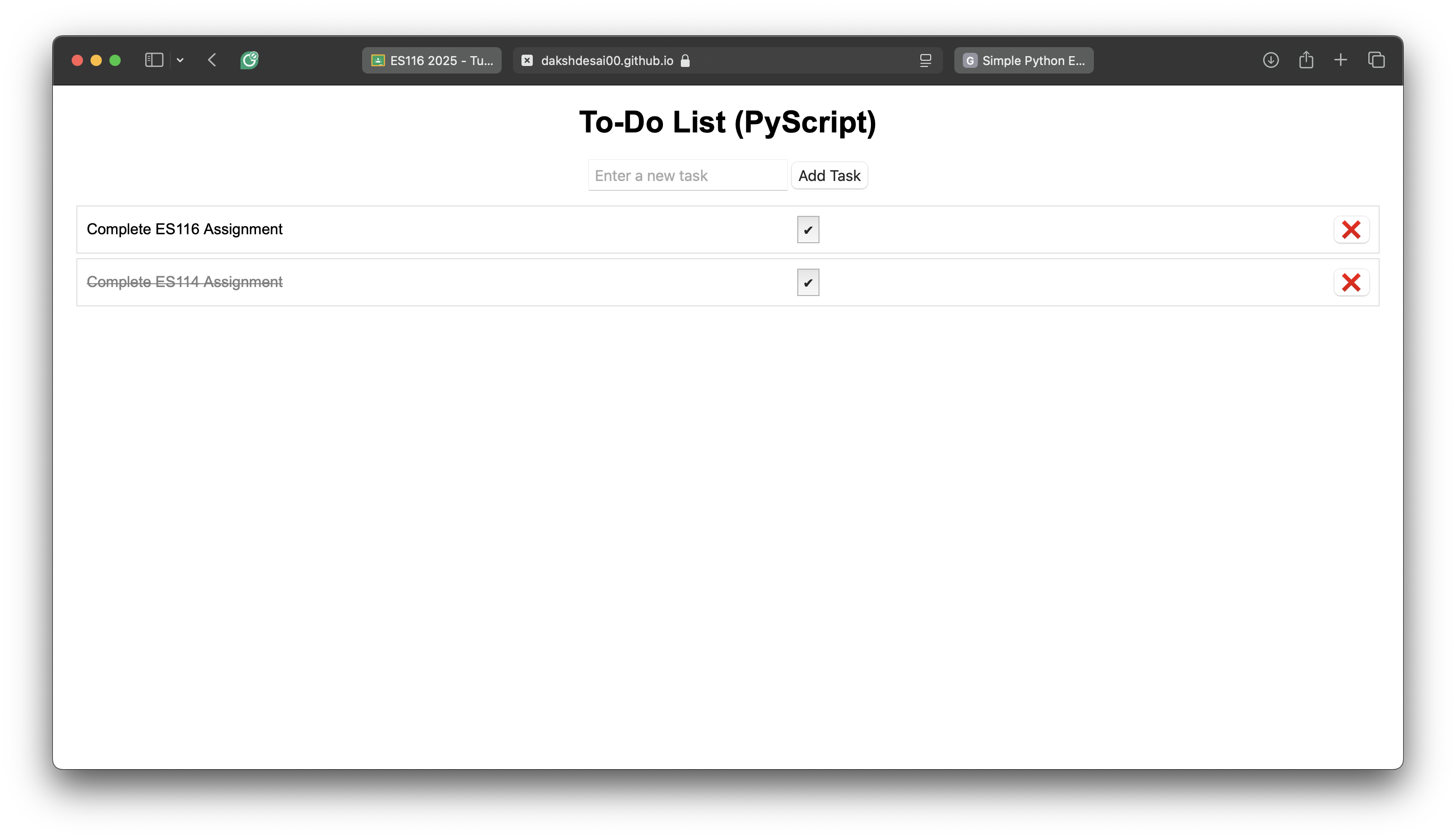 Todo List Application